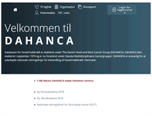 Tablet Screenshot of dahanca.oncology.dk